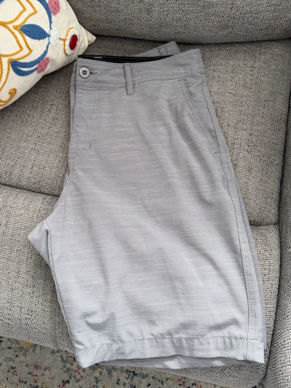 apt 9 premier flex men's gray shorts